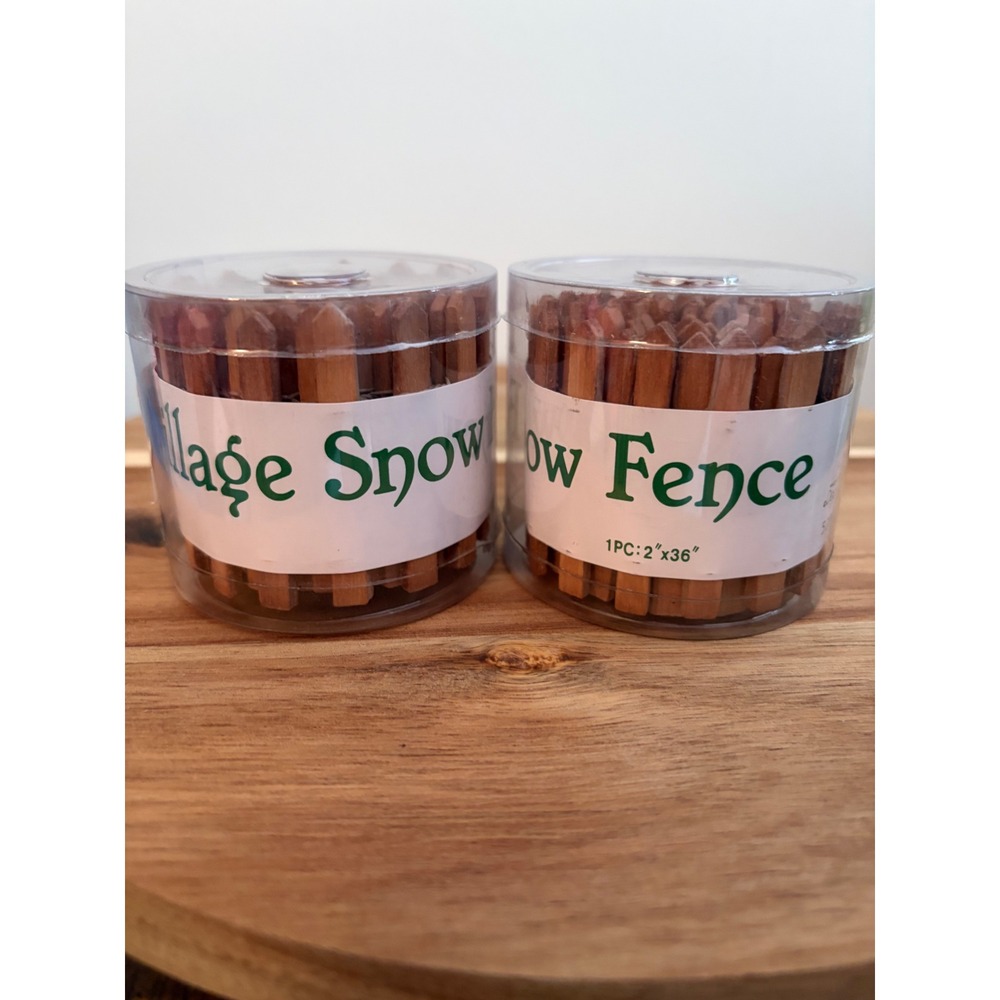 Department 56 #52043 Snow Fence Lot of 2 2" x 36" Village Accessories New